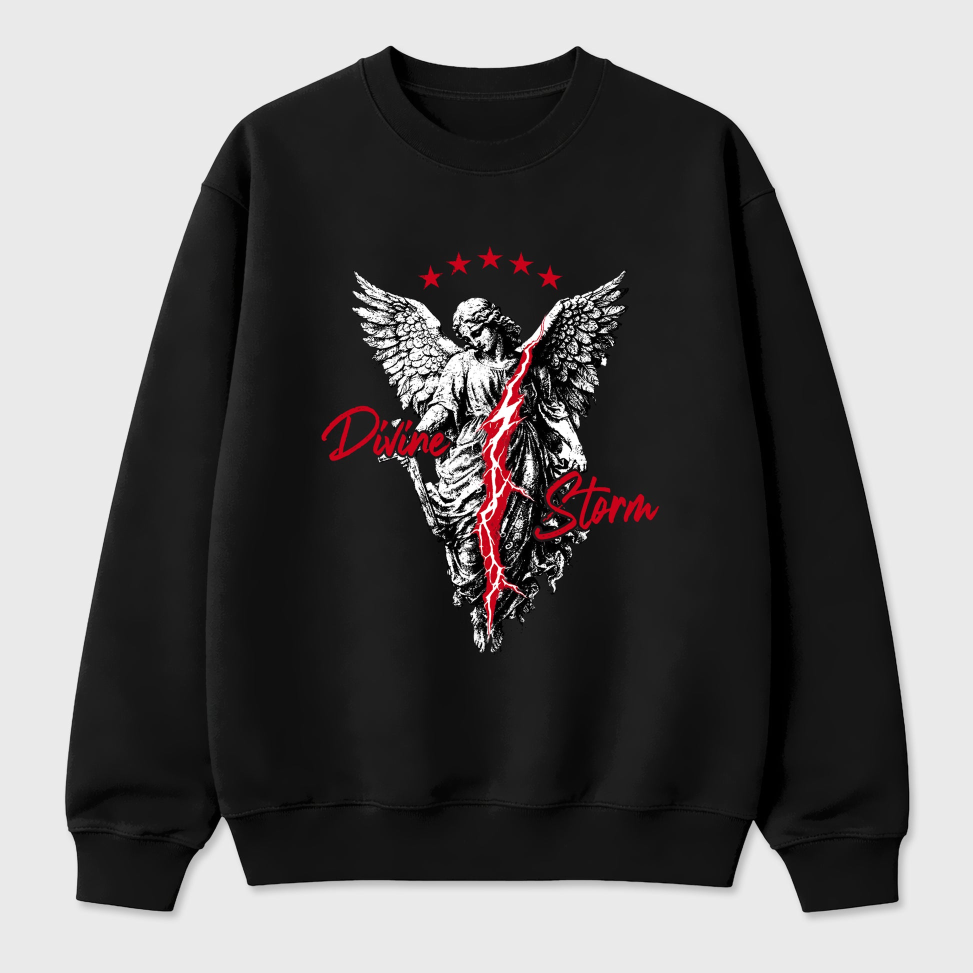 Sneaker match tees – Sneaker Tees To Match Air Jordan 13 University Red Shoes – Divine Storm Tee Black 2