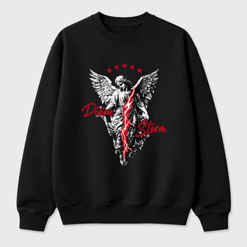 Sneaker match tees – Sneaker Tees To Match Air Jordan 13 University Red Shoes – Divine Storm Tee Black 2
