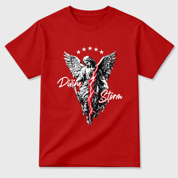 Sneaker match tees – Sneaker Tees To Match Air Jordan 13 University Red Shoes – Divine Storm Tee Red 2