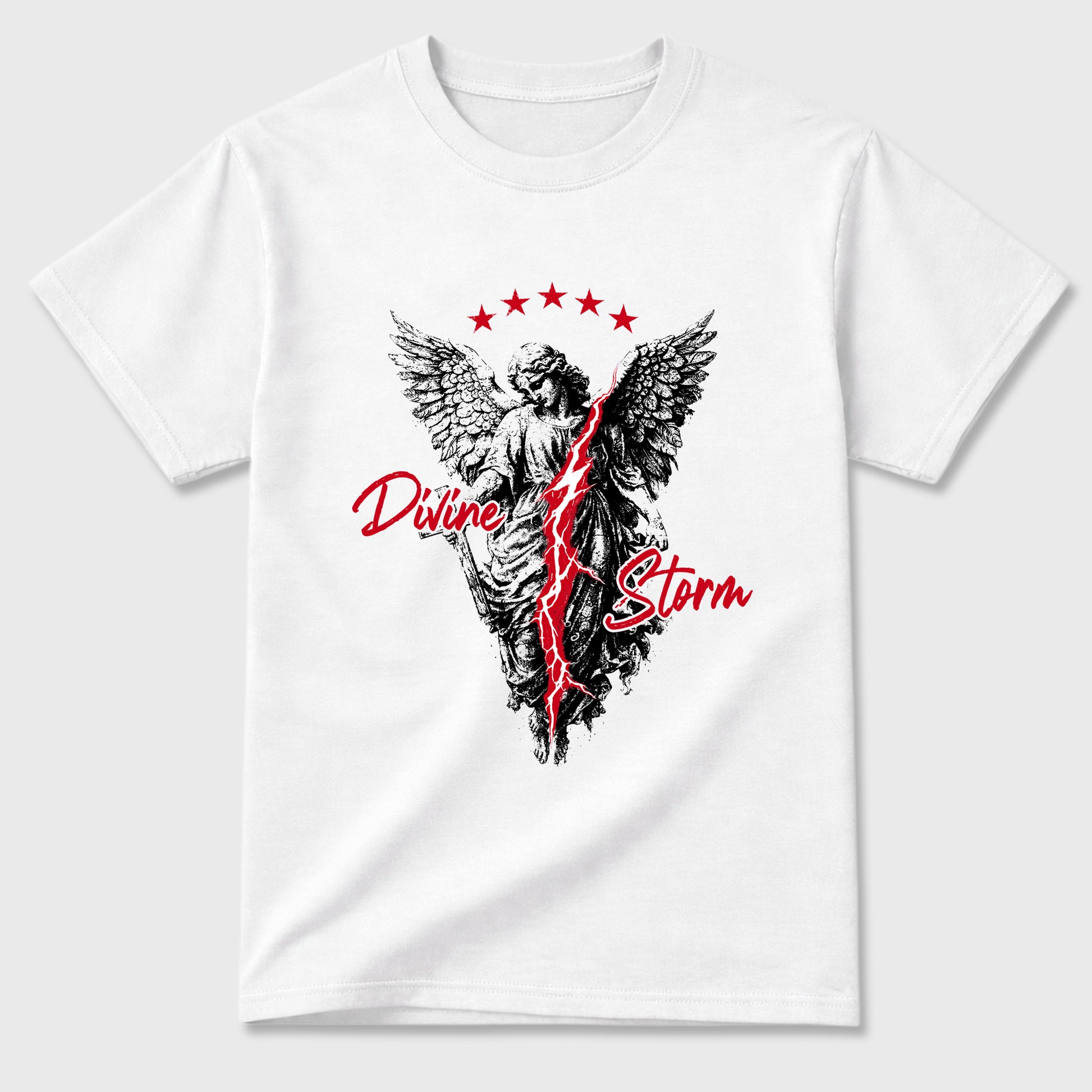 Sneaker match tees – Sneaker Tees To Match Air Jordan 13 University Red Shoes – Divine Storm Tee White 2