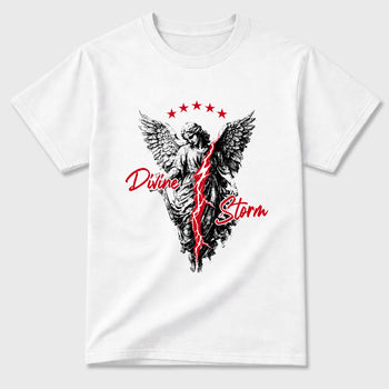 Sneaker match tees – Sneaker Tees To Match Air Jordan 13 University Red Shoes – Divine Storm Tee White 2