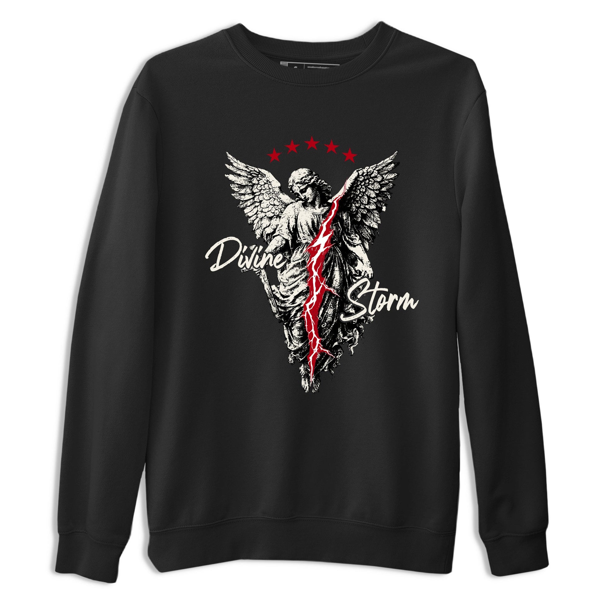 Sneaker match tees – Sneaker Tees To Match Air Jordan 4 Flight Club Shoes – Divine Storm Tee Black 2