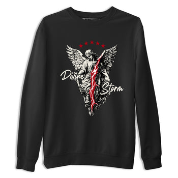 Sneaker match tees – Sneaker Tees To Match Air Jordan 4 Flight Club Shoes – Divine Storm Tee Black 2