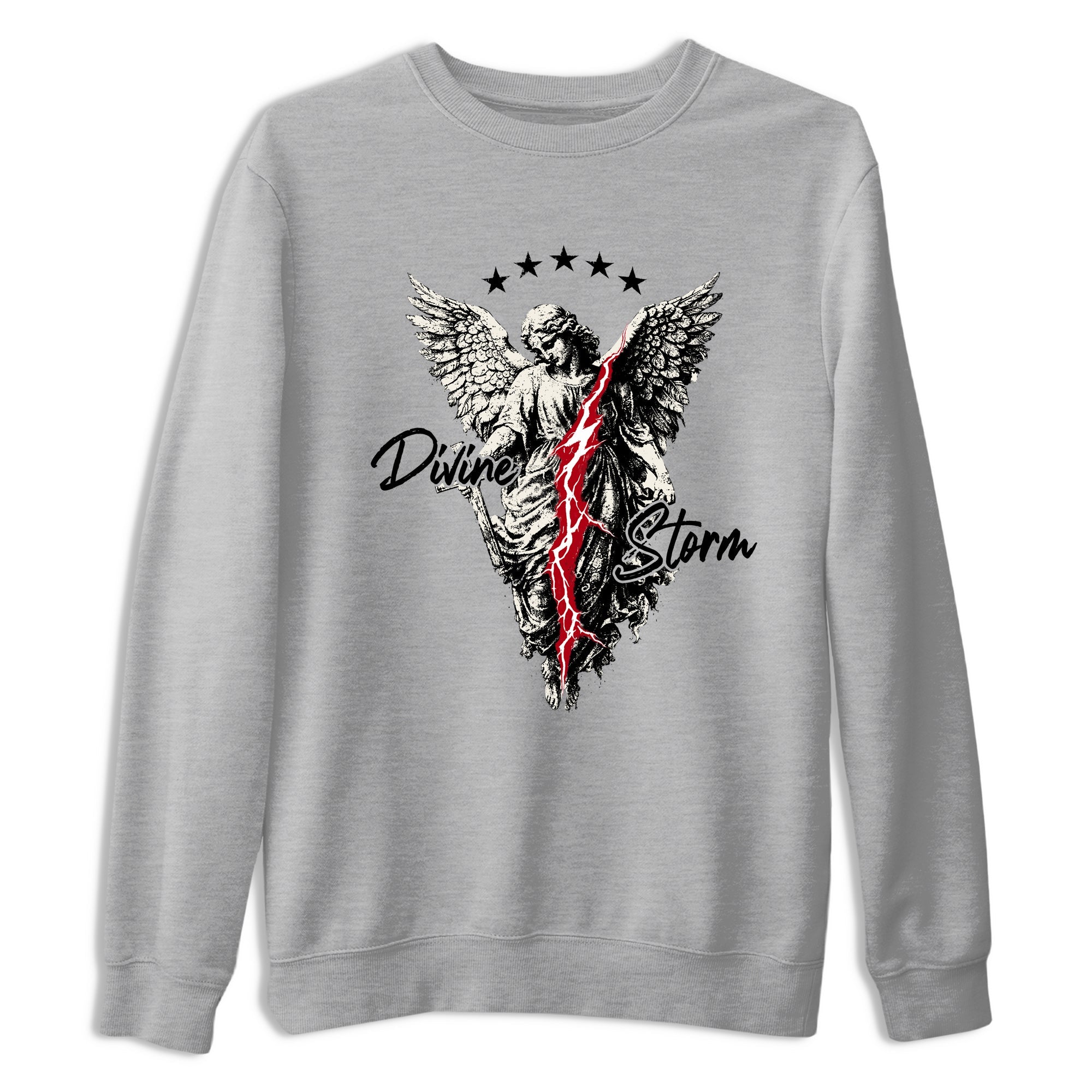 Sneaker match tees – Sneaker Tees To Match Air Jordan 4 Flight Club Shoes – Divine Storm Tee Heather Grey 2