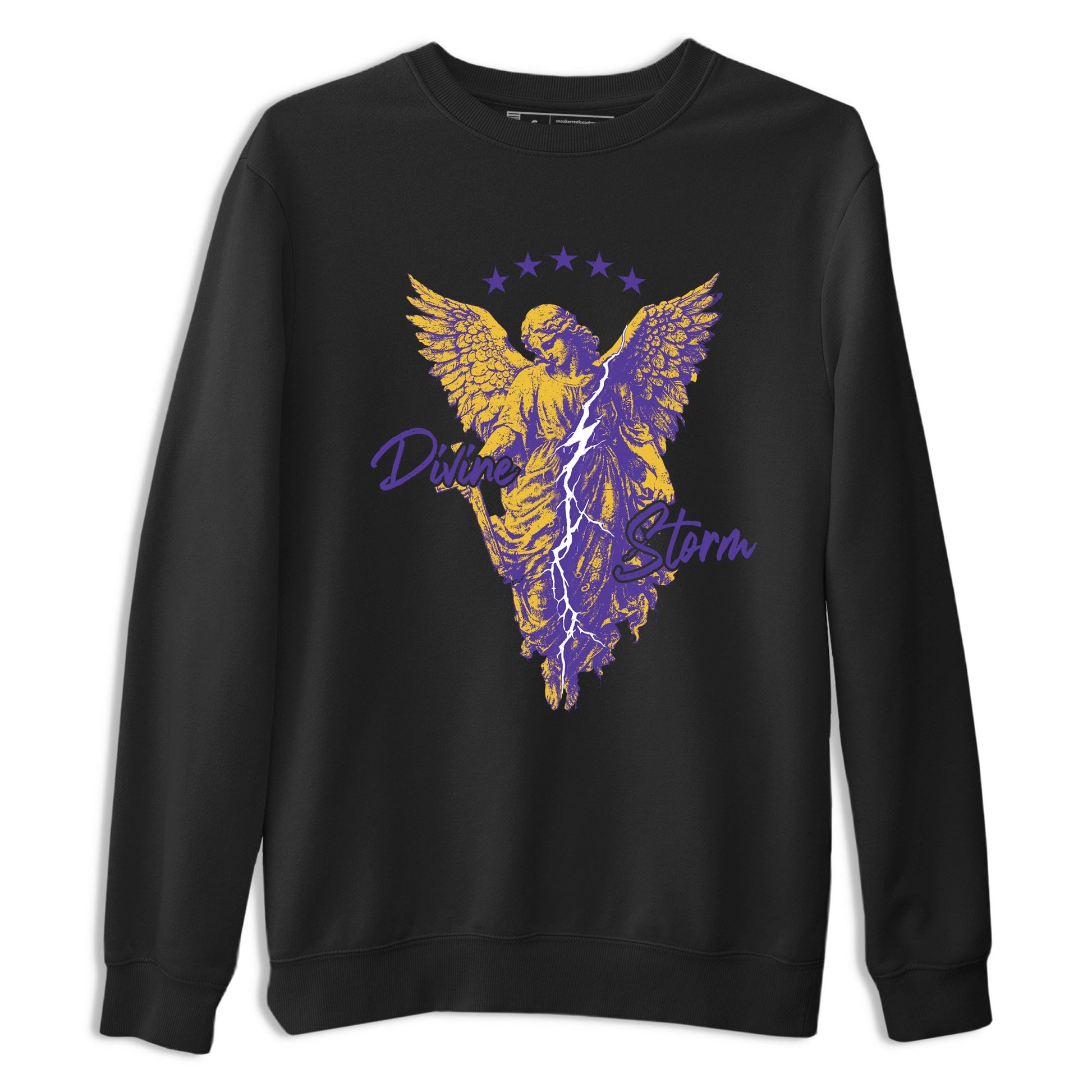 Sneaker match tees – Sneaker Tees To Match Air Jordan 4 Lakeshow Shoes – Divine Storm Tee Black 2