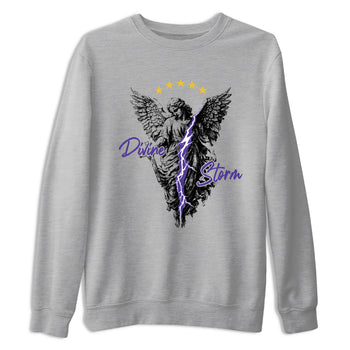 Sneaker match tees – Sneaker Tees To Match Air Jordan 4 Lakeshow Shoes – Divine Storm Tee Heather Grey 2