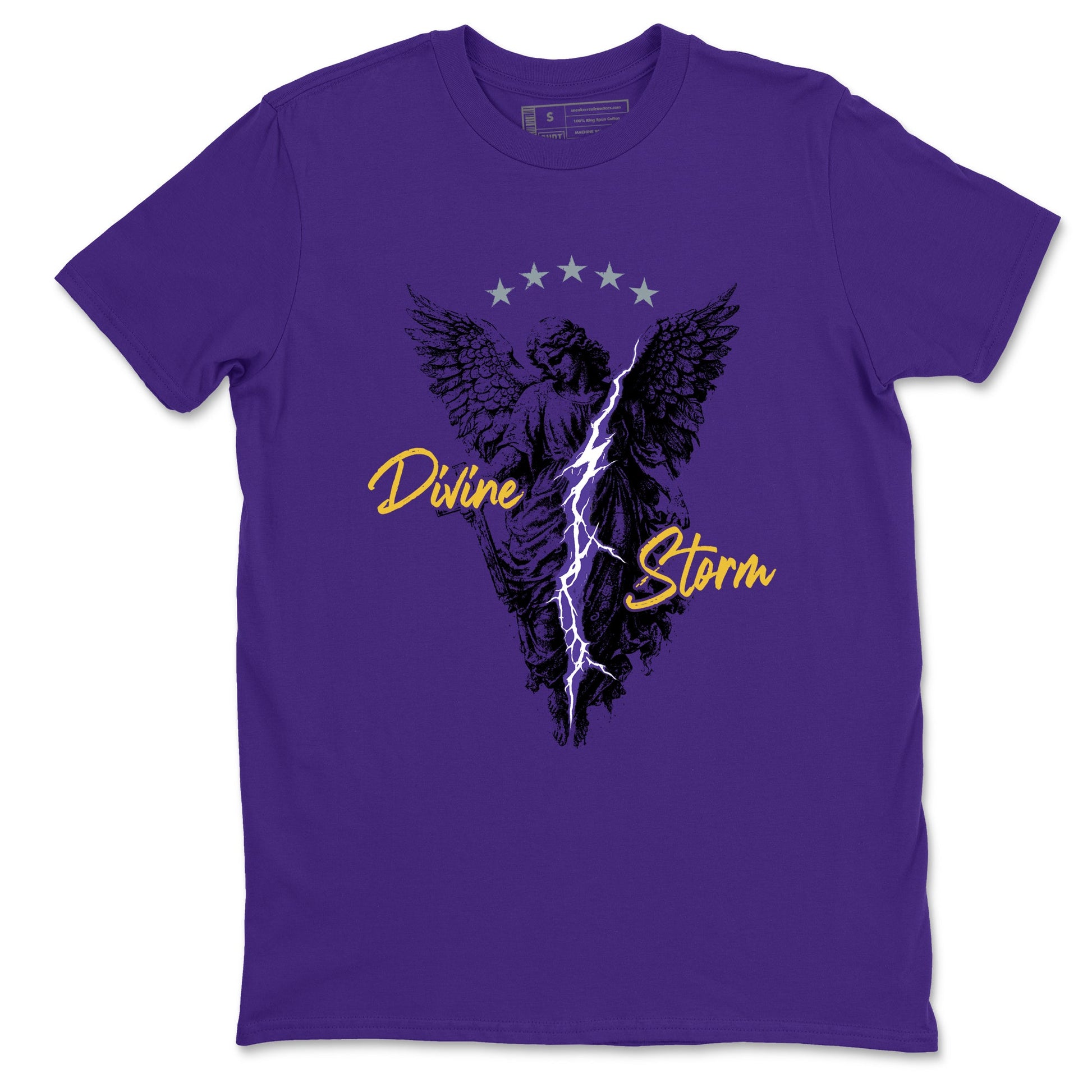 Sneaker match tees – Sneaker Tees To Match Air Jordan 4 Lakeshow Shoes – Divine Storm Tee Purple 2