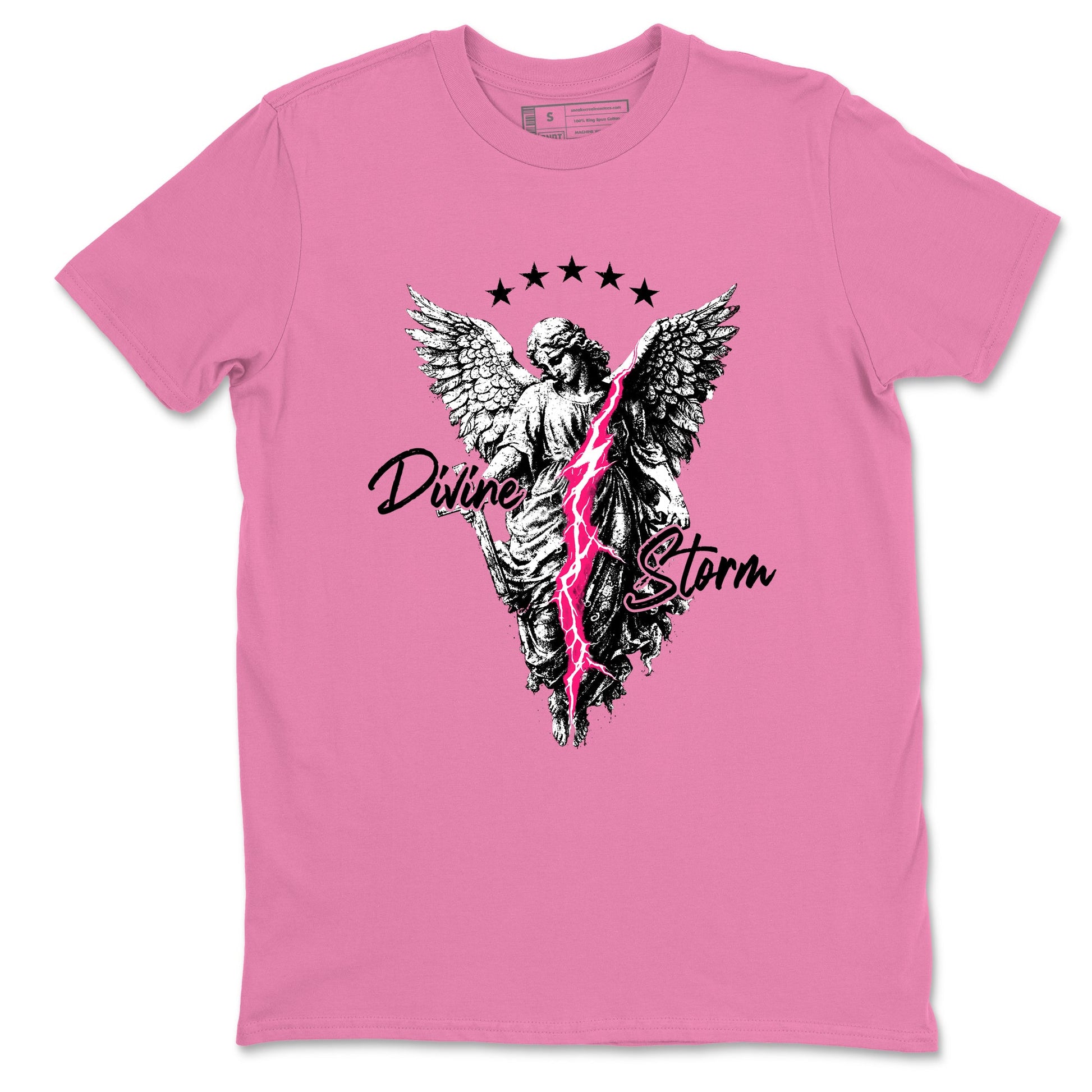Perfect Valentine's Day Gifts graphic tee  – Sneaker Tees To Match Air Jordan 4 Pink Thunder – Divine Storm Tee Bubble Gum 2