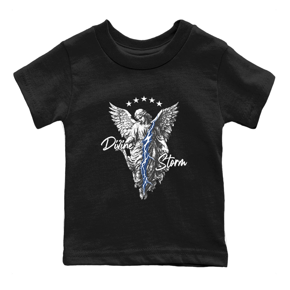 Sneaker match tees – Sneaker Tees To Match Air Jordan 9 Flint Grey Shoes – Divine Storm Kids T-Shirt Black 2