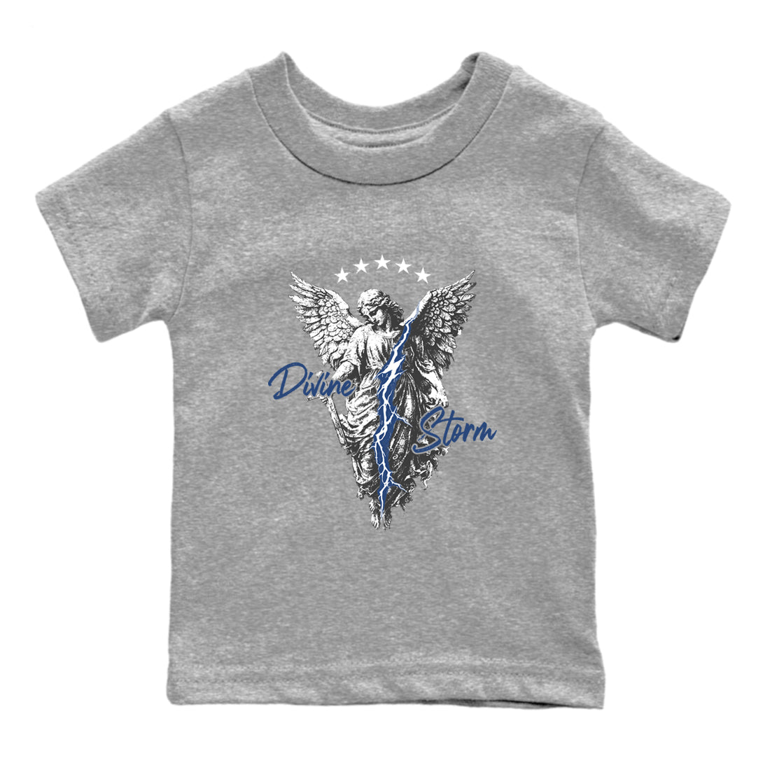 Sneaker match tees – Sneaker Tees To Match Air Jordan 9 Flint Grey Shoes – Divine Storm Kids T-Shirt Heather Grey 2