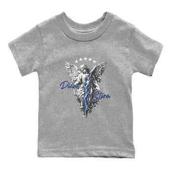 Sneaker match tees – Sneaker Tees To Match Air Jordan 9 Flint Grey Shoes – Divine Storm Kids T-Shirt Heather Grey 2