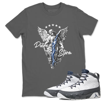 Sneaker match tees – Sneaker Tees To Match Air Jordan 9 Flint Grey Shoes – Divine Storm Tee Cool Grey 1