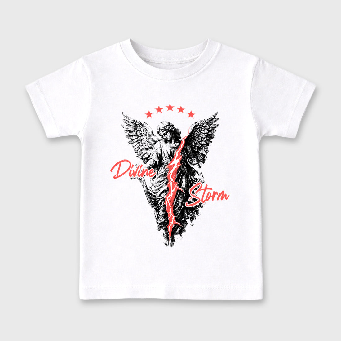 Sneaker match tees – Sneaker Tees To Match Air Max 90 Infrared Shoes – Divine Storm Kids T-Shirt White 2