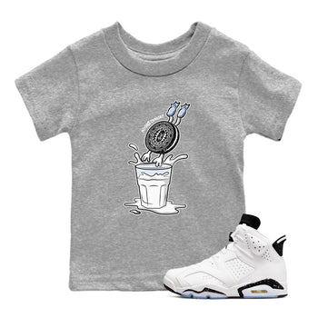 6s White Black shirt to match jordans Diving Cookies sneaker tees Air Jordan 6 White Black SNRT sneaker release tees baby toddler Heather Grey 1 cotton Shirt