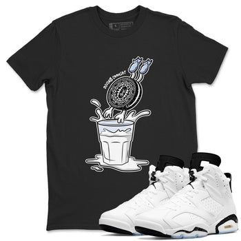 6s White Black shirt to match jordans Diving Cookies sneaker tees Air Jordan 6 White Black SNRT Sneaker Release Tees unisex cotton Black 1 crew neck shirt