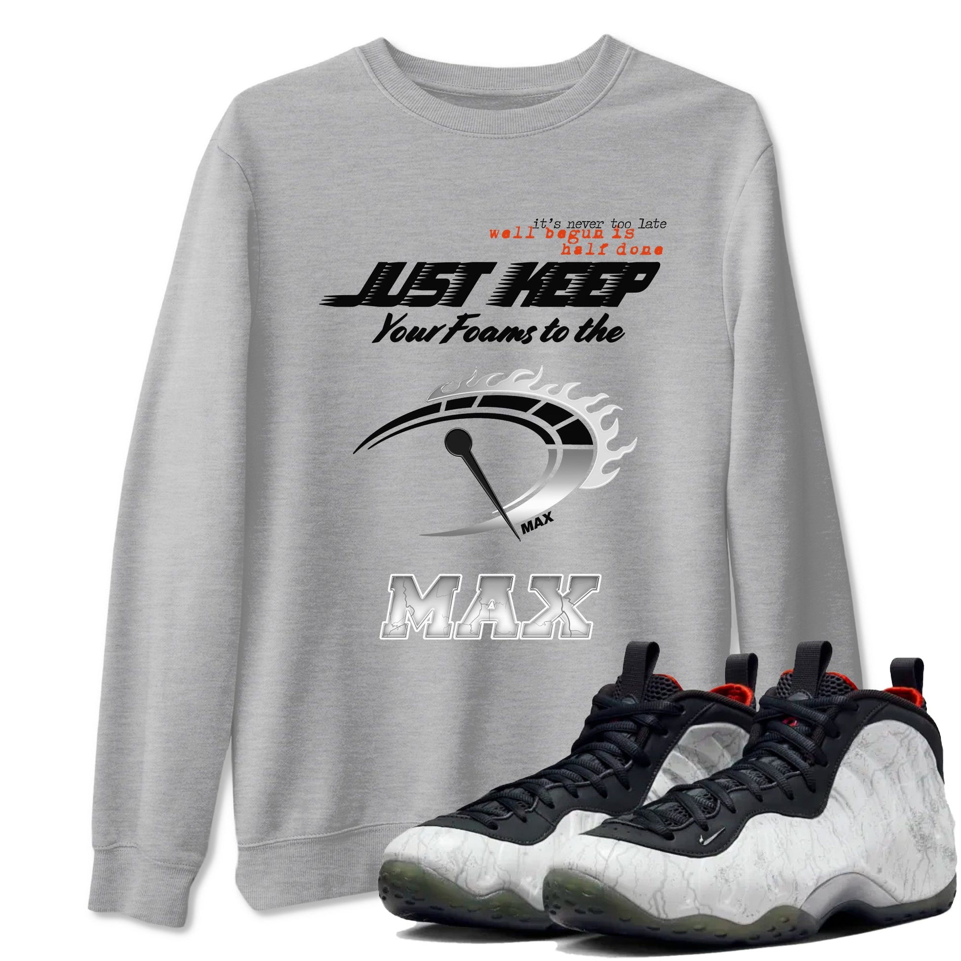Foams One Jin shirts to match jordans Do It To The Max sneaker match tees Air Foamposite One Jin match shoes to clothes SNRT Sneaker Tees unisex cotton Heather Grey 1 shirts