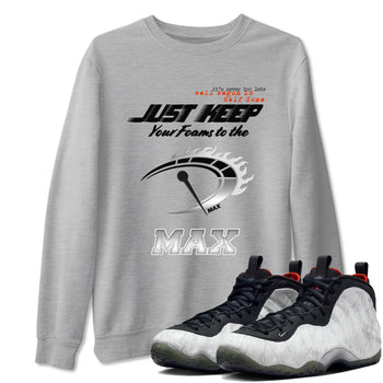 Foams One Jin shirts to match jordans Do It To The Max sneaker match tees Air Foamposite One Jin match shoes to clothes SNRT Sneaker Tees unisex cotton Heather Grey 1 shirts