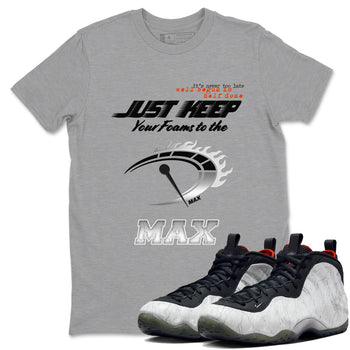 Foams One Jin shirts to match jordans Do It To The Max sneaker match tees Air Foamposite One Jin match shoes to clothes SNRT Sneaker Tees unisex cotton Heather Grey 1 shirts
