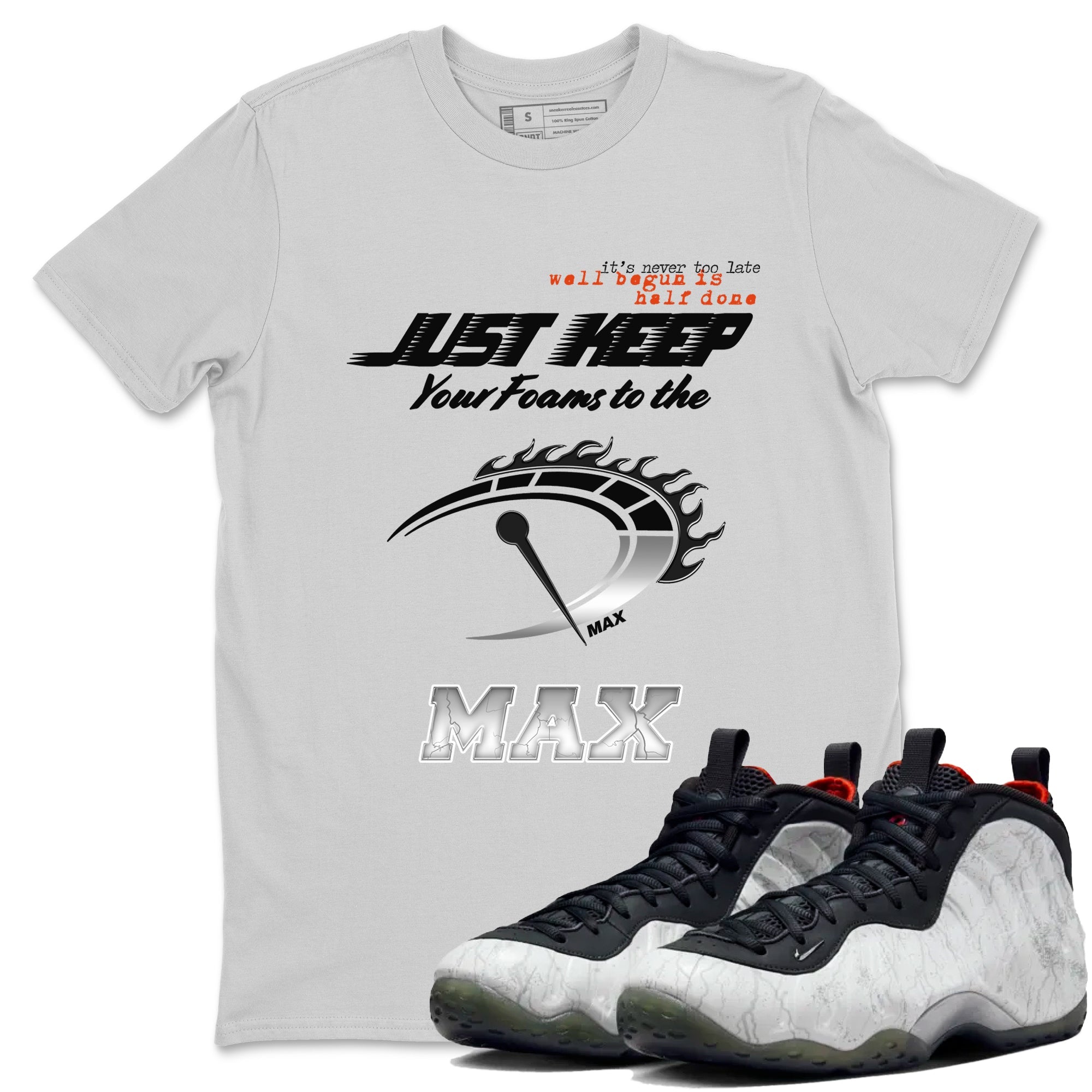Foams One Jin shirts to match jordans Do It To The Max sneaker match tees Air Foamposite One Jin match shoes to clothes SNRT Sneaker Tees unisex cotton Silver 1 shirts
