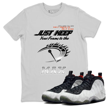 Foams One Jin shirts to match jordans Do It To The Max sneaker match tees Air Foamposite One Jin match shoes to clothes SNRT Sneaker Tees unisex cotton Silver 1 shirts