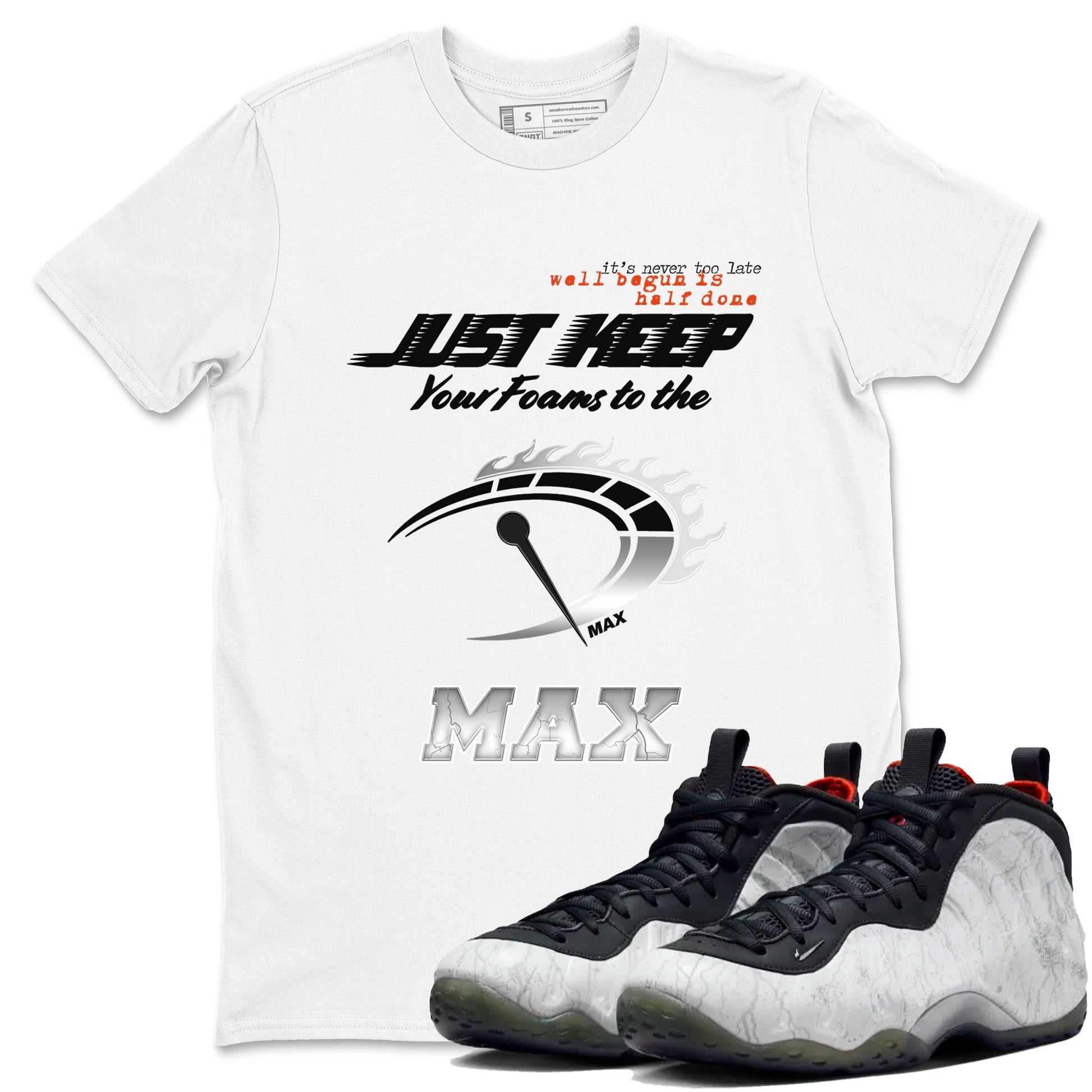 Foams One Jin shirts to match jordans Do It To The Max sneaker match tees Air Foamposite One Jin match shoes to clothes SNRT Sneaker Tees unisex cotton White 1 shirts