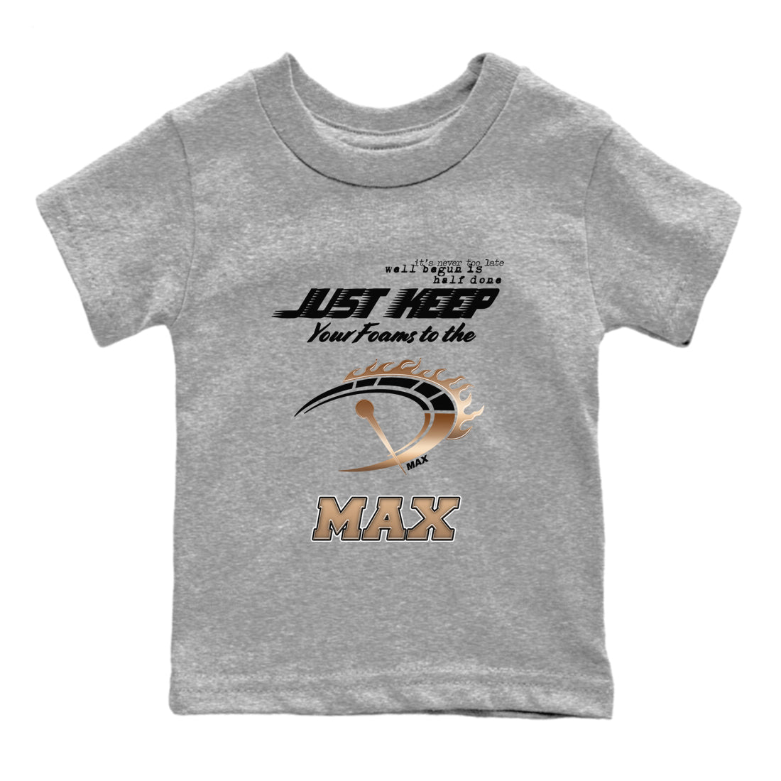Foams One Metallic Copper shirts to match jordans Do It To The Max sneaker match tees Air Foamposite One Metallic Copper match shoes to clothes SNRT Sneaker Tees Youth Baby Heather Grey 2 tee