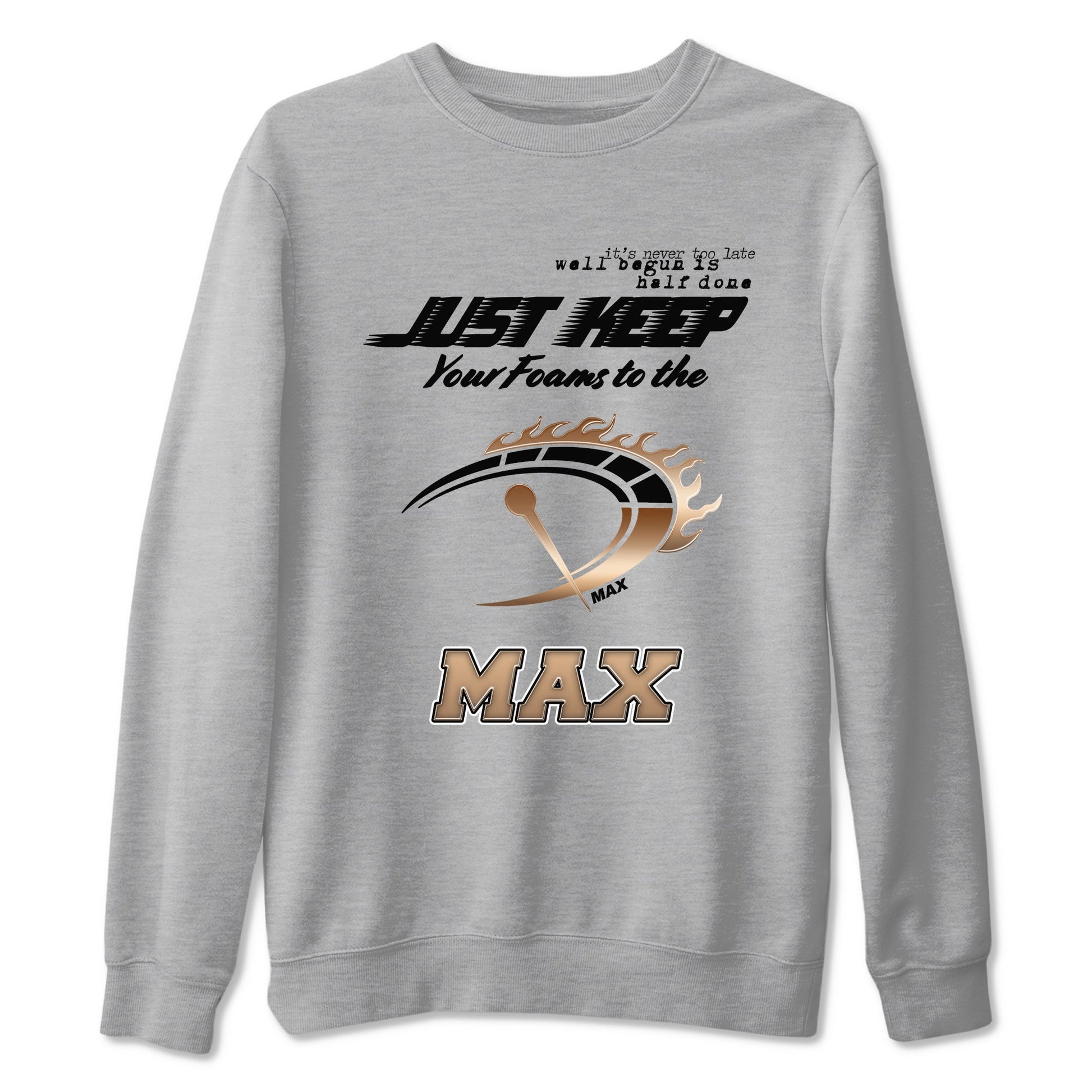 Foams One Metallic Copper shirts to match jordans Do It To The Max sneaker match tees Air Foamposite One Metallic Copper match shoes to clothes SNRT Sneaker Tees unisex cotton Heather Grey 2 shirts