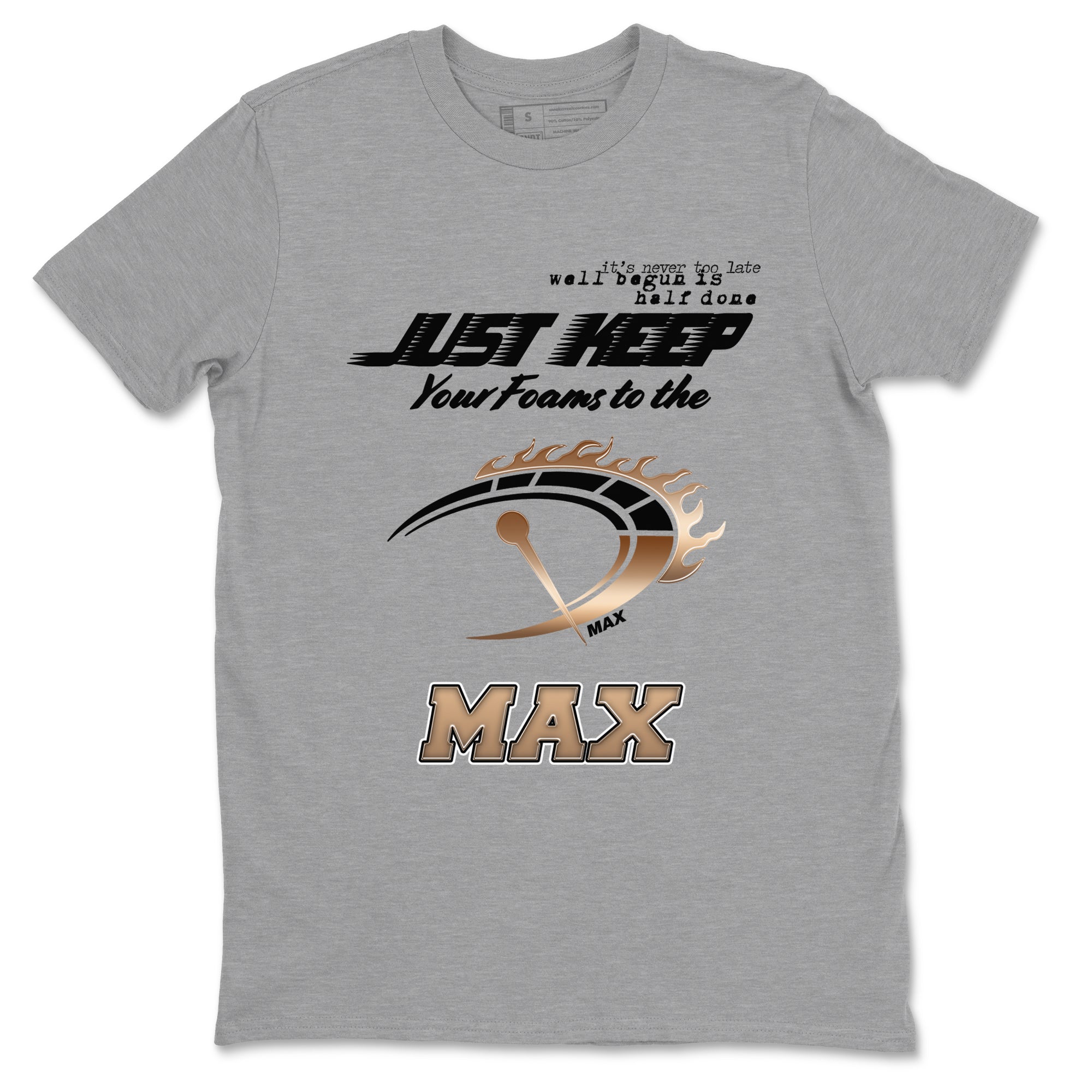 Foams One Metallic Copper shirts to match jordans Do It To The Max sneaker match tees Air Foamposite One Metallic Copper match shoes to clothes SNRT Sneaker Tees unisex cotton Heather Grey 2 shirts