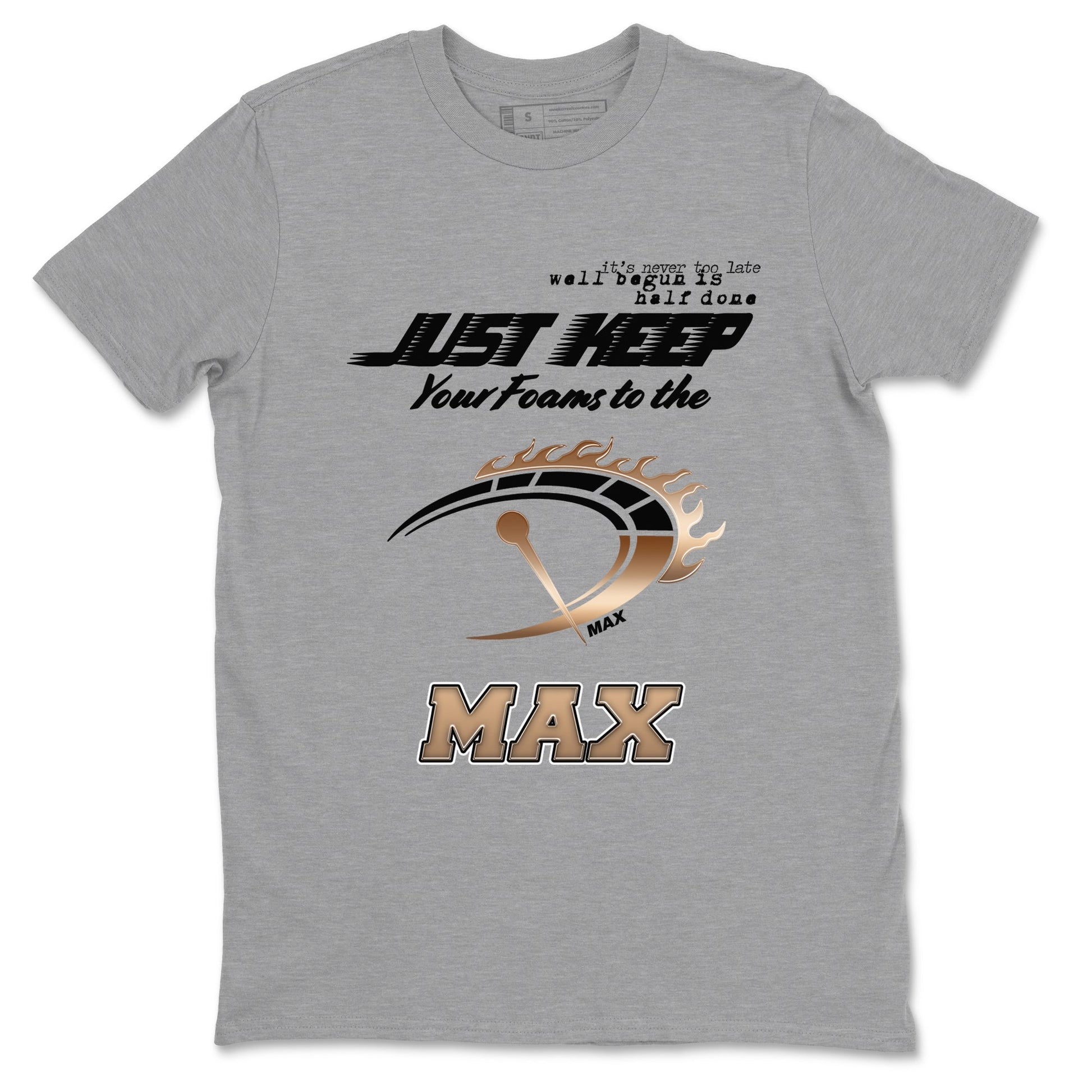 Foams One Metallic Copper shirts to match jordans Do It To The Max sneaker match tees Air Foamposite One Metallic Copper match shoes to clothes SNRT Sneaker Tees unisex cotton Heather Grey 2 shirts