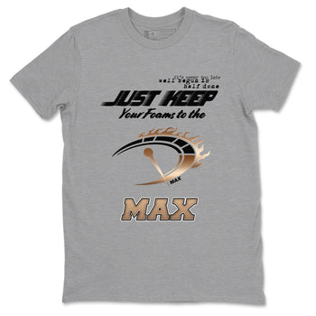 Foams One Metallic Copper shirts to match jordans Do It To The Max sneaker match tees Air Foamposite One Metallic Copper match shoes to clothes SNRT Sneaker Tees unisex cotton Heather Grey 2 shirts