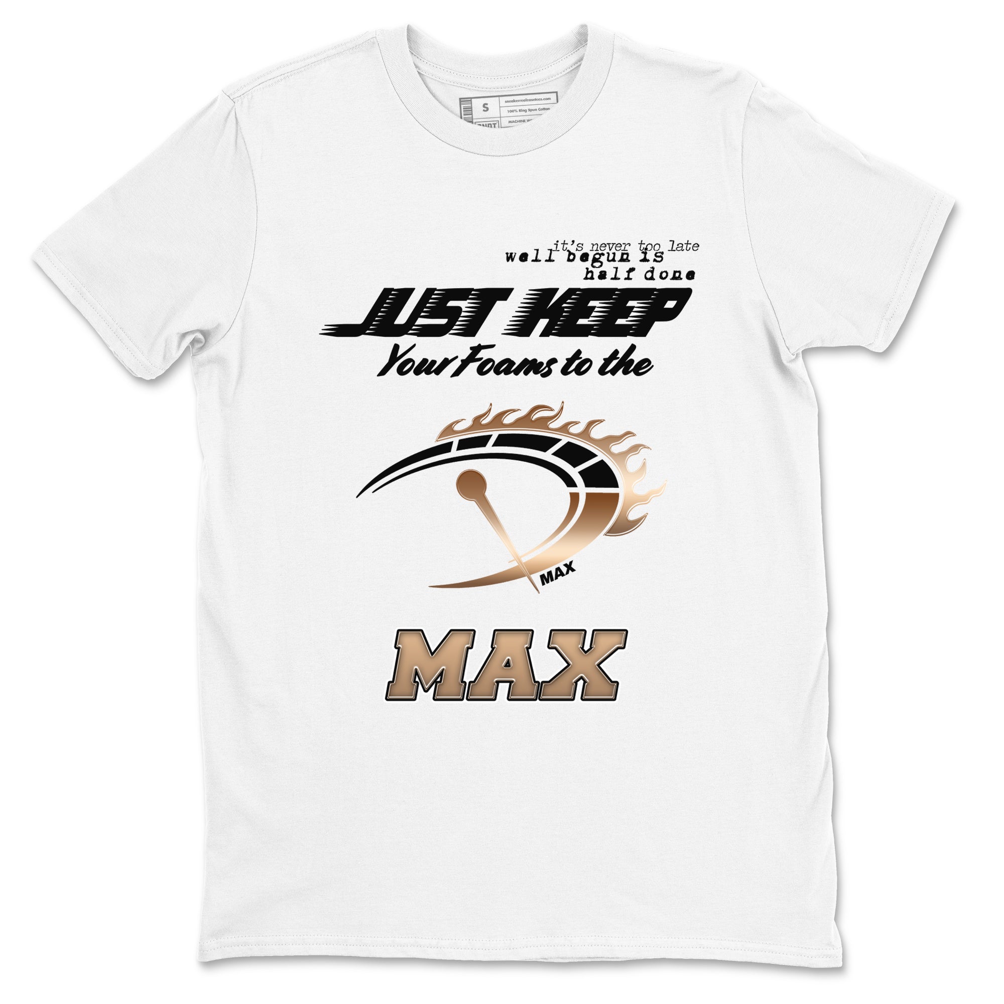 Foams One Metallic Copper shirts to match jordans Do It To The Max sneaker match tees Air Foamposite One Metallic Copper match shoes to clothes SNRT Sneaker Tees unisex cotton White 2 shirts