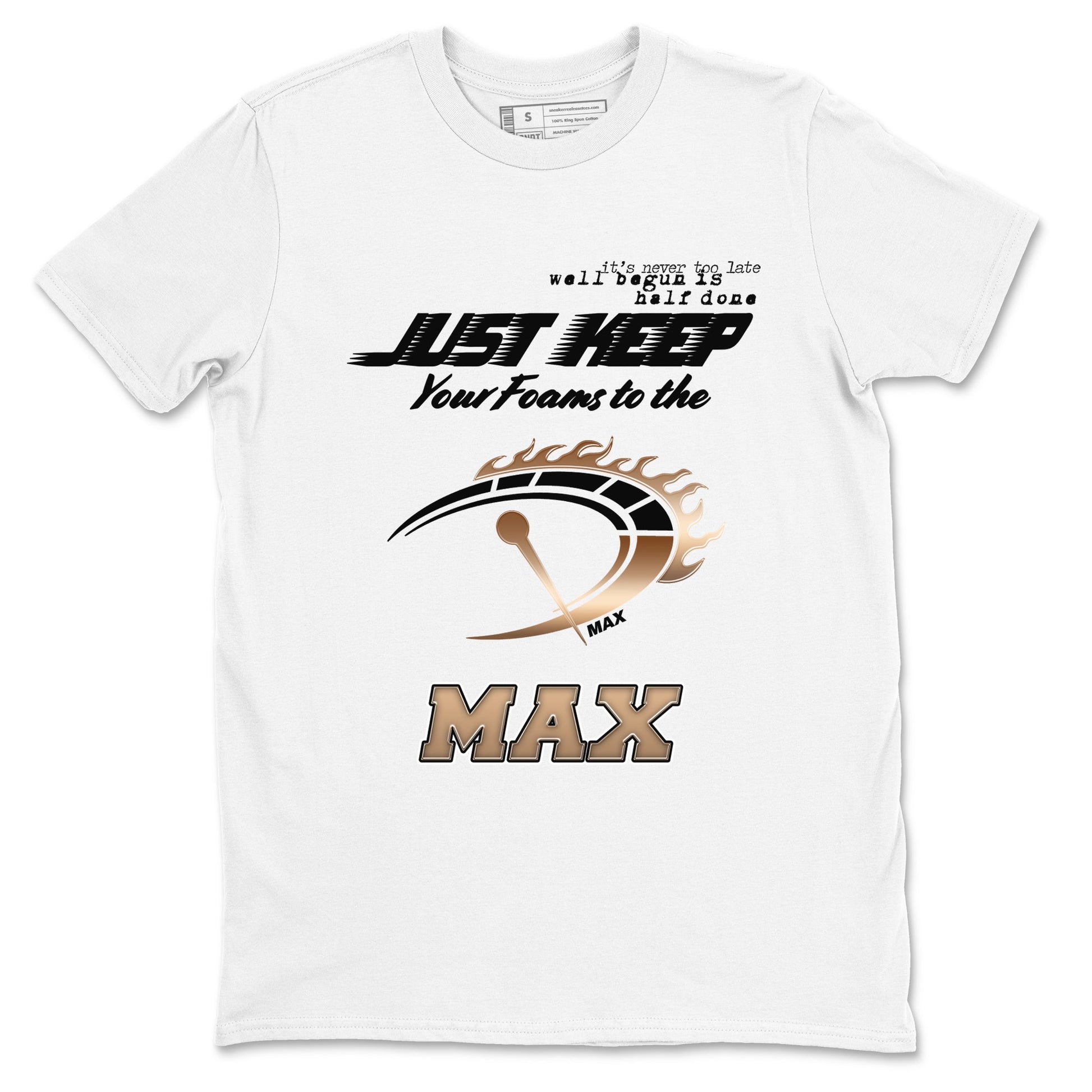 Foams One Metallic Copper shirts to match jordans Do It To The Max sneaker match tees Air Foamposite One Metallic Copper match shoes to clothes SNRT Sneaker Tees unisex cotton White 2 shirts