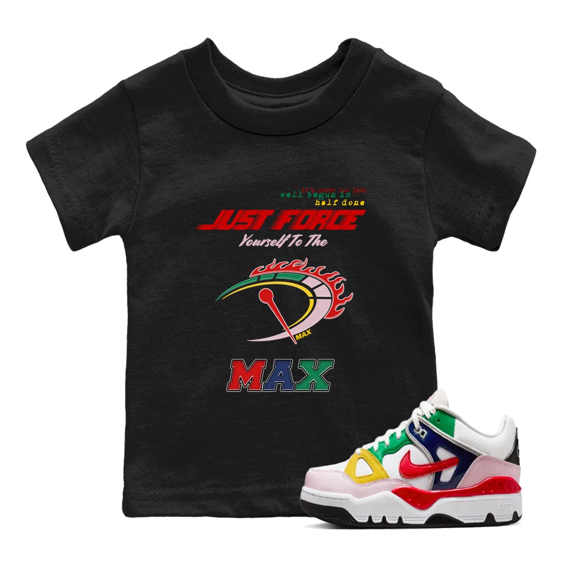 Do It To The Max SNRT Sneaker Tees Kids - Air Force 3 Blue Void and Tour Yellow - SNRT Sneaker T-shirts