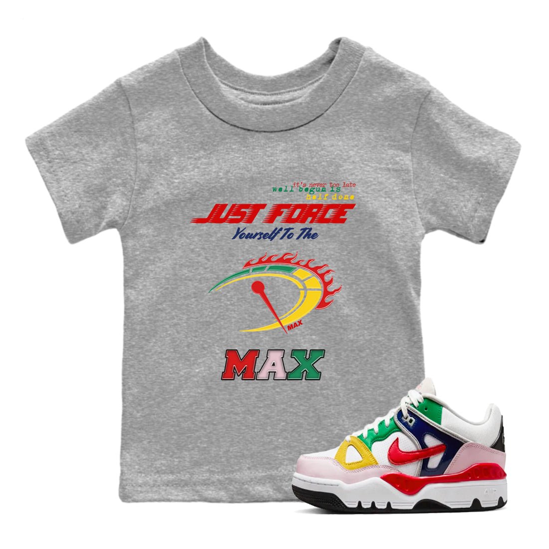 Do It To The Max SNRT Sneaker Tees Kids - Air Force 3 Blue Void and Tour Yellow - SNRT Sneaker T-shirts