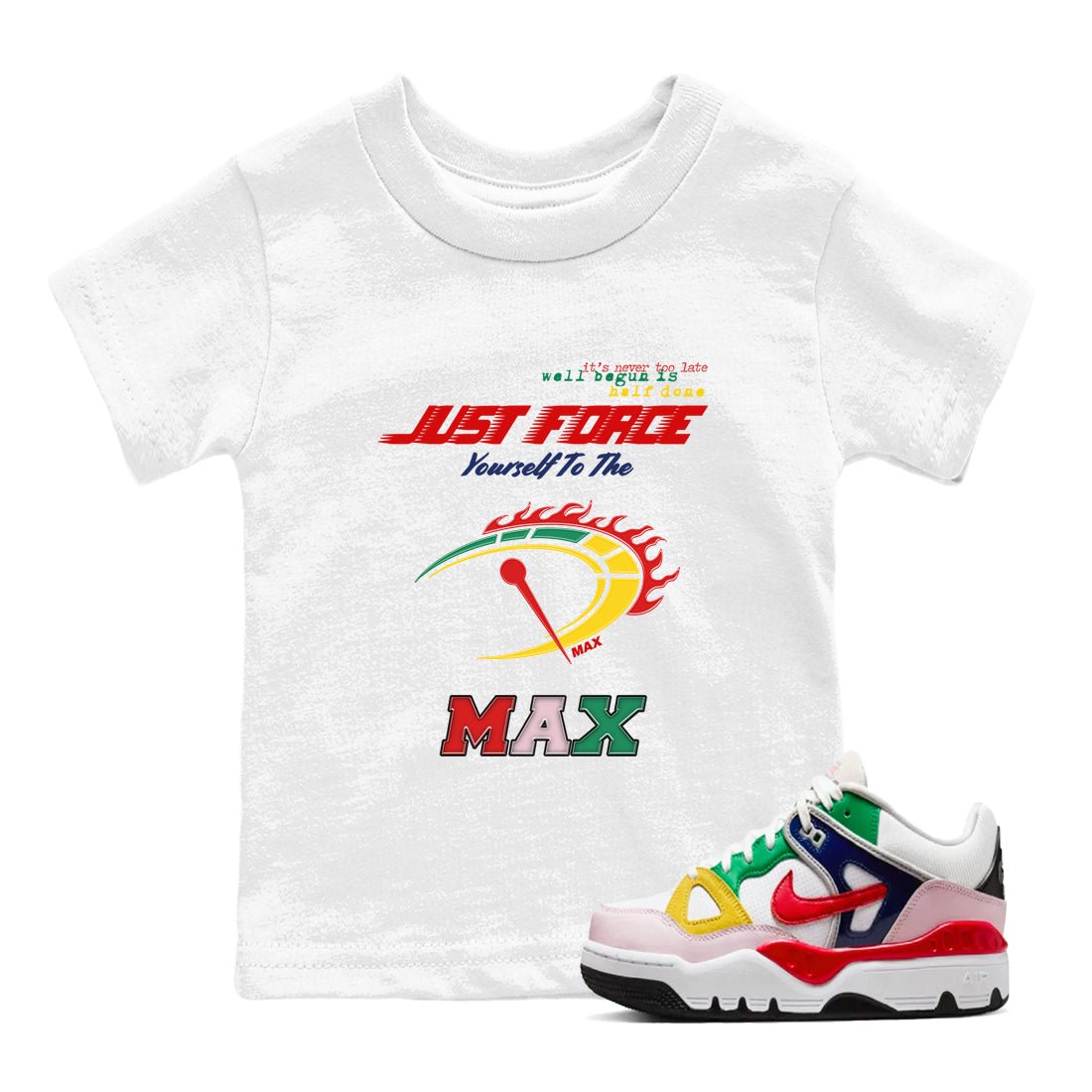 Do It To The Max SNRT Sneaker Tees Kids - Air Force 3 Blue Void and Tour Yellow - SNRT Sneaker T-shirts