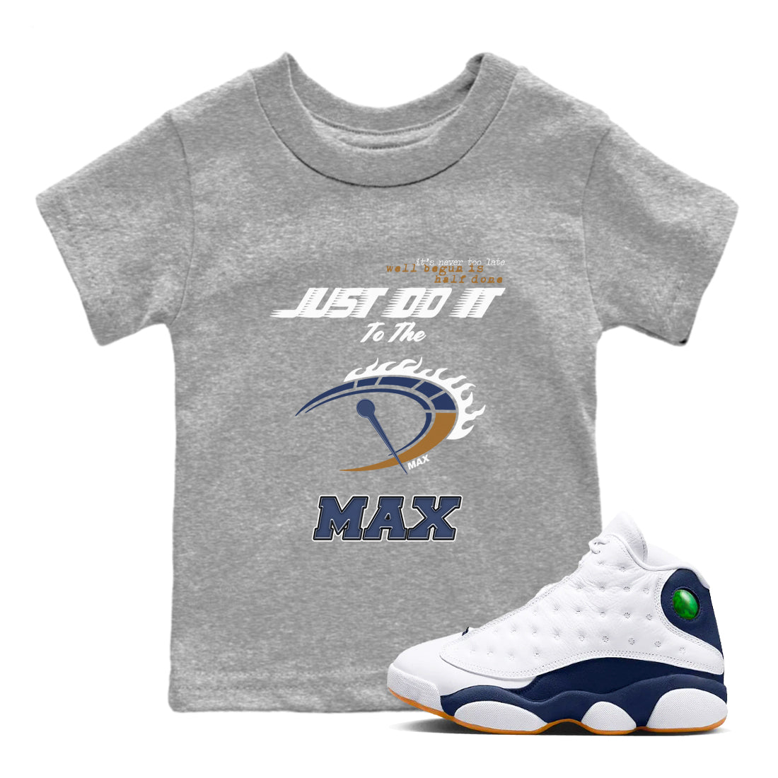 Do It To The Max SNRT Sneaker Tees Kids - Air Jordan 13 Midnight Navy - SNRT Sneaker T-shirts