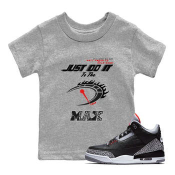 Do It To The Max SNRT Sneaker Tees Kids - Air Jordan 3 Black Cement - SNRT Sneaker T-shirts