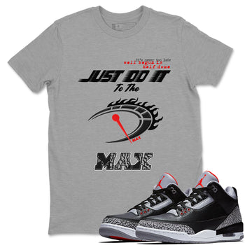 Do It To The Max SNRT Sneaker Tees - Air Jordan 3 Black Cement - SNRT Sneaker T-shirts