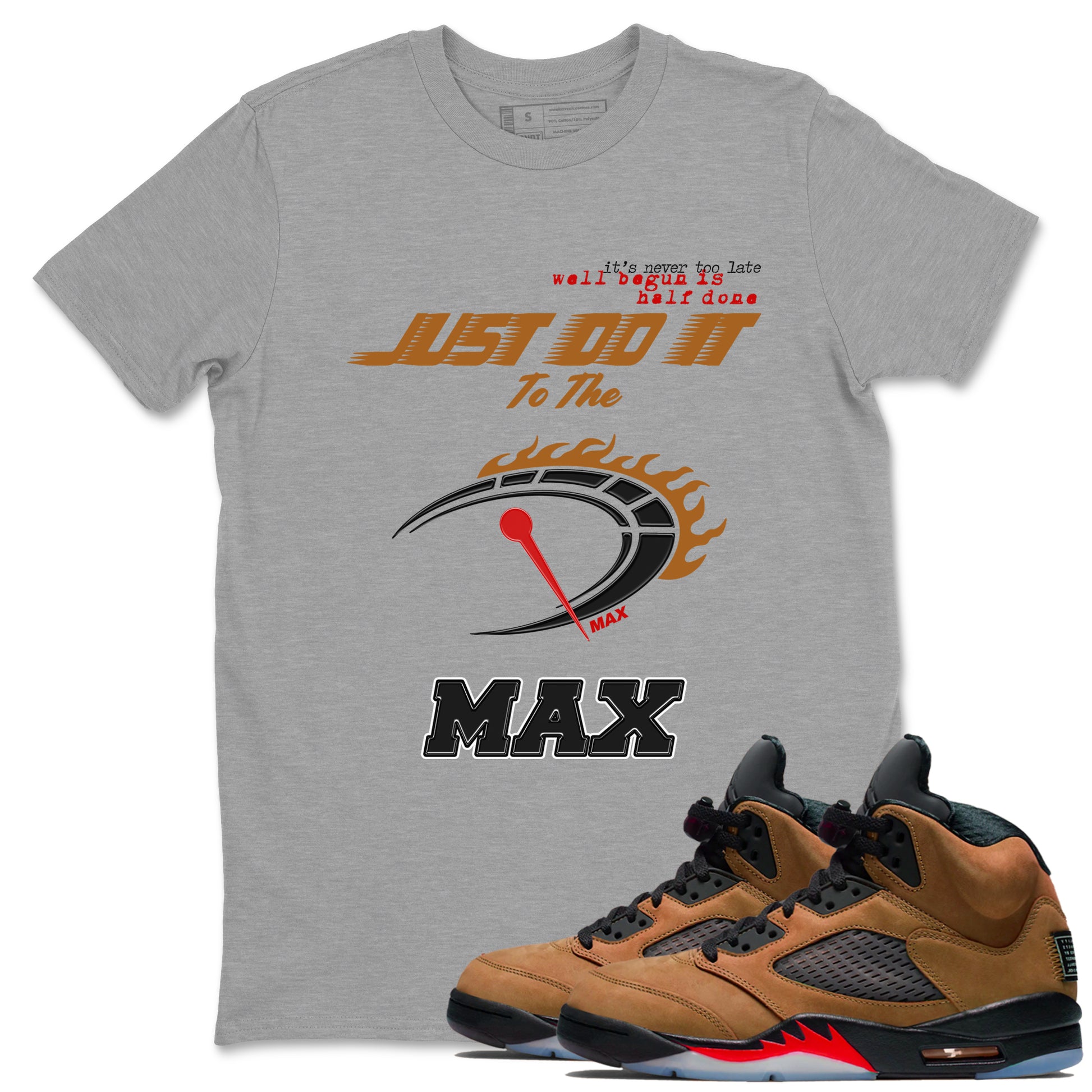 Do It To The Max SNRT Sneaker Tees - Air Jordan 5 Archaeo Brown - SNRT Sneaker T-shirts