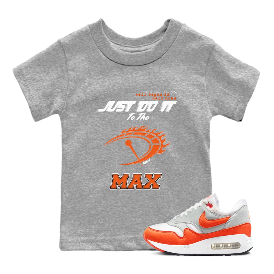 Air Max 1 OG '86 'Summit White and Cosmic Clay shirts to match jordans Do It To The Max sneaker match tees Air Max 1 Cosmic Clay match shoes to clothes SNRT Sneaker Tees Youth Baby Heather Grey 1 tee