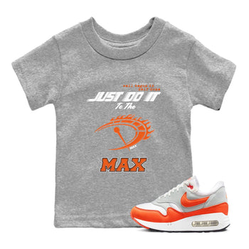 Air Max 1 OG '86 'Summit White and Cosmic Clay shirts to match jordans Do It To The Max sneaker match tees Air Max 1 Cosmic Clay match shoes to clothes SNRT Sneaker Tees Youth Baby Heather Grey 1 tee