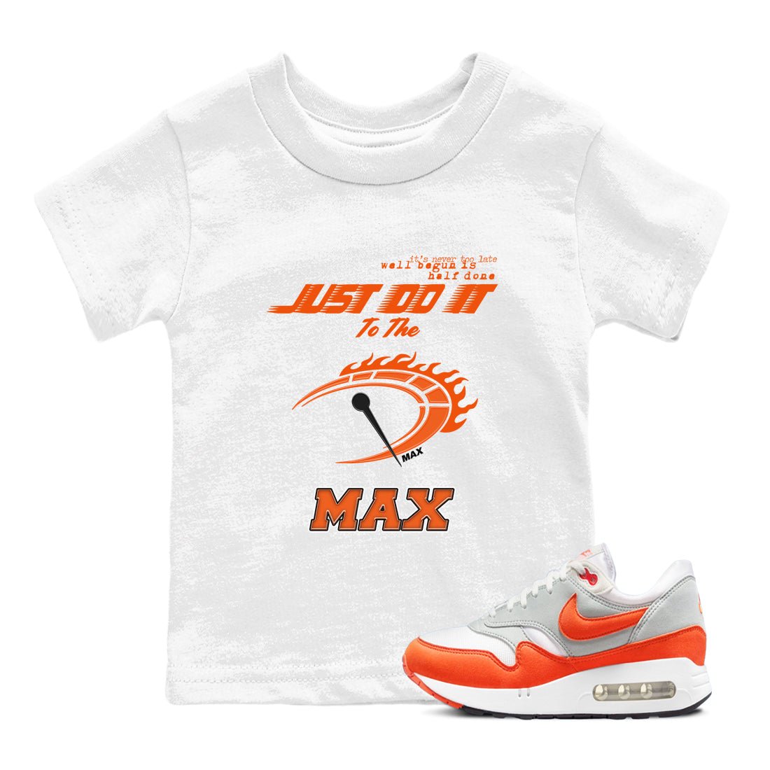 Air Max 1 OG '86 'Summit White and Cosmic Clay shirts to match jordans Do It To The Max sneaker match tees Air Max 1 Cosmic Clay match shoes to clothes SNRT Sneaker Tees Youth Baby White 1 tee