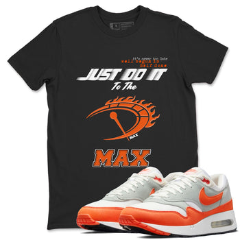 Air Max 1 OG '86 'Summit White and Cosmic Clay shirts to match jordans Do It To The Max sneaker match tees Air Max 1 Cosmic Clay match shoes to clothes SNRT Sneaker Tees unisex cotton Black 1 shirts