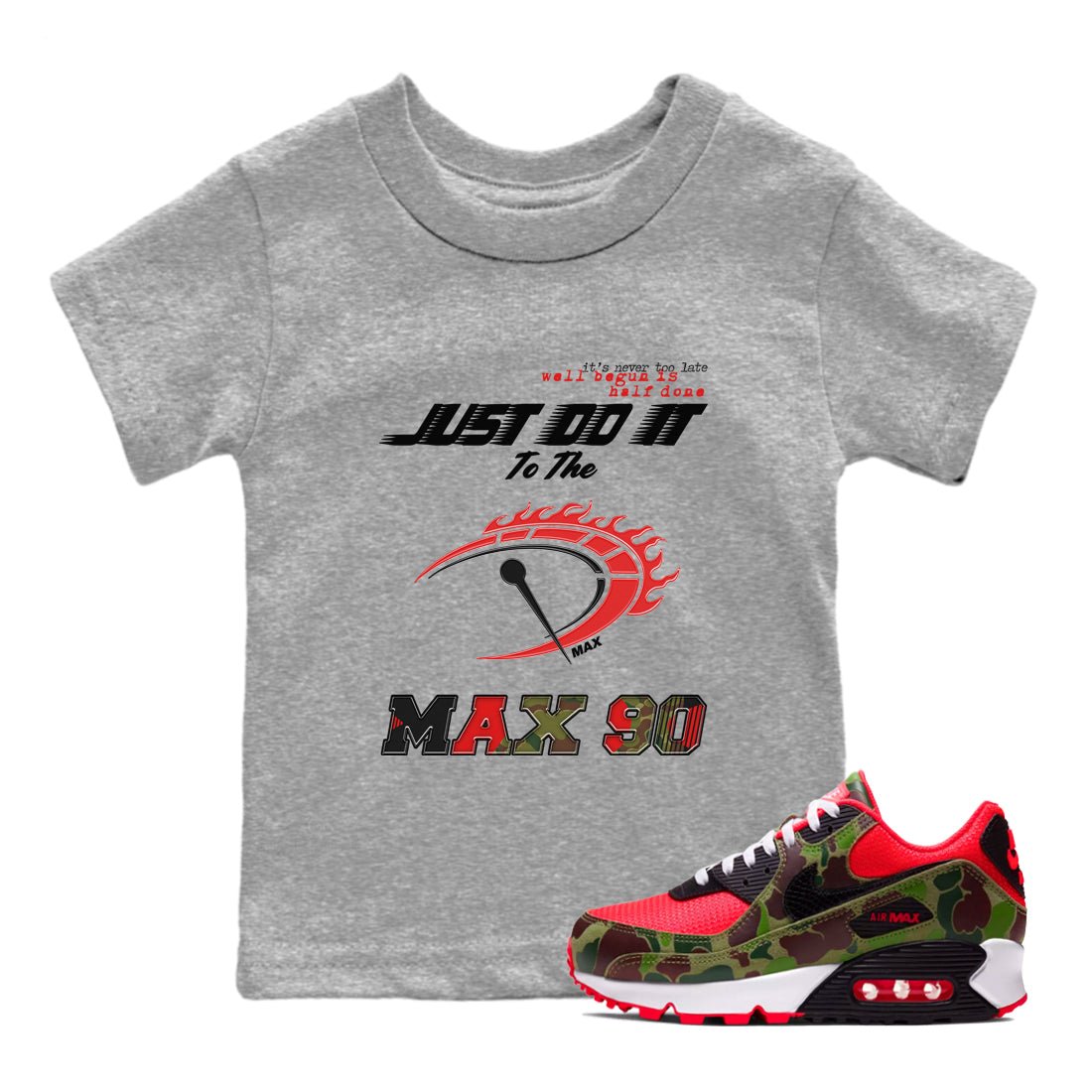 Do It To The Max SNRT Sneaker Tees Kids - Air Max 90 Reverse Duck Camo - SNRT Sneaker T-shirts