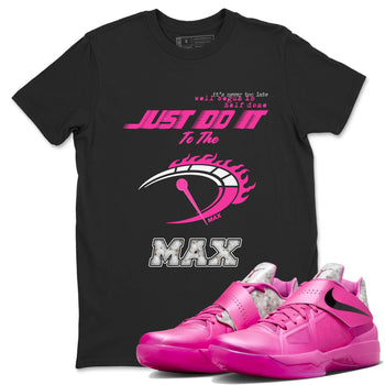 Nike KD 4 Retro Aunt Pearl shirts to match jordans Do It To The Max sneaker match tees Nike KD 4 Aunt Pearl match shoes to clothes SNRT Sneaker Tees unisex cotton Black 1 shirts