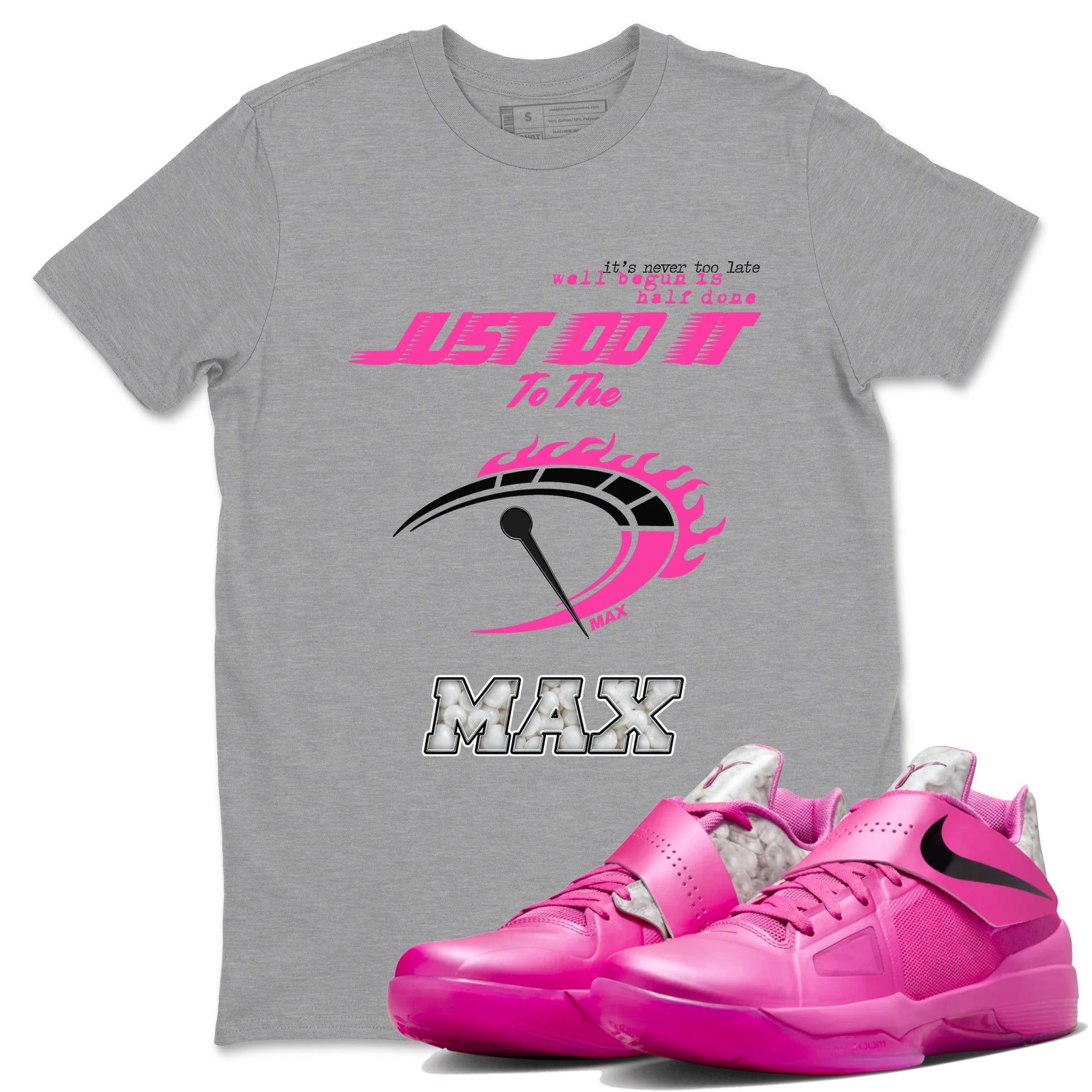 Nike KD 4 Retro Aunt Pearl shirts to match jordans Do It To The Max sneaker match tees Nike KD 4 Aunt Pearl match shoes to clothes SNRT Sneaker Tees unisex cotton Heather Grey 1 shirts