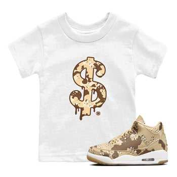 WNBA x Air Jordan 3 “Desert Camo” shirts to match jordans Dollar Camo sneaker match tees Air Jordan 3 Desert Camo SNRT Sneaker Release Tees Clothing Sneakerhead ShirtsBaby and Youth White 1 cotton tee