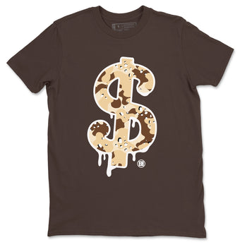 WNBA x Air Jordan 3 “Desert Camo” shirts to match jordans Dollar Camo sneaker match tees Air Jordan 3 Desert Camo SNRT Sneaker Release Tees Clothing Sneakerhead ShirtsDark Chocolate 2 unisex cotton tee