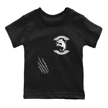 12s Black Wolf Grey shirts to match jordans Dominant Wolf sneaker match tees 12s Baron SNRT Sneaker Release Tees Youth Baby Black 2 crew neck shirts