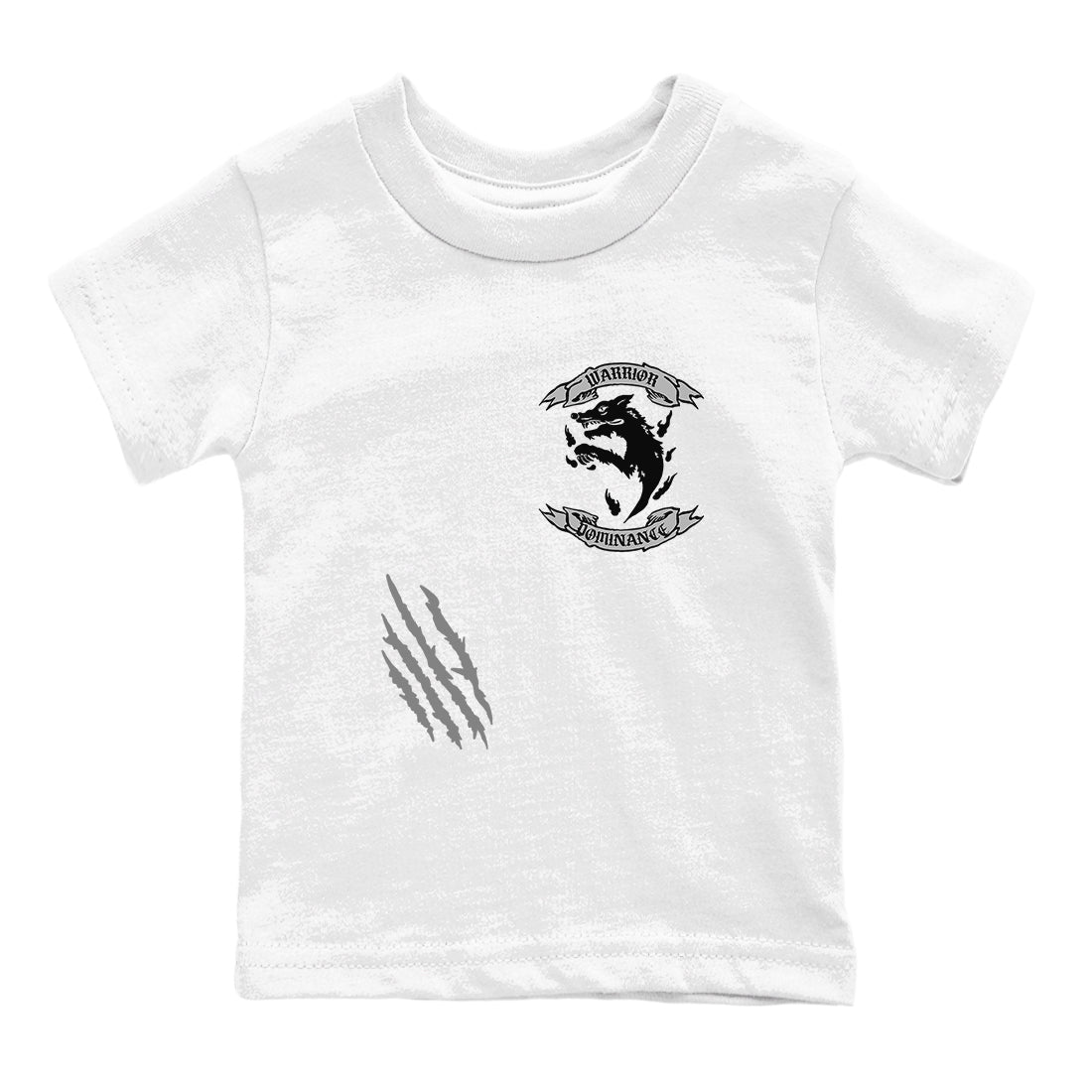12s Black Wolf Grey shirts to match jordans Dominant Wolf sneaker match tees 12s Baron SNRT Sneaker Release Tees Youth Baby White 2 crew neck shirts
